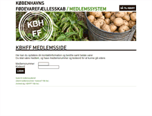 Tablet Screenshot of medlem.kbhff.dk